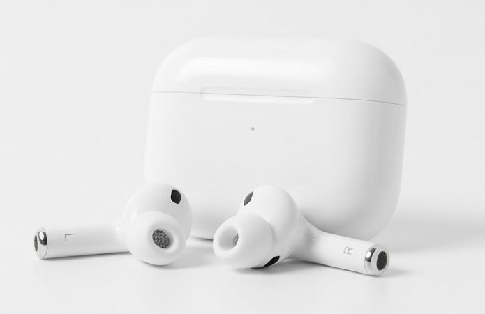 Apple AirPods Pro 3 earbuds with charging case