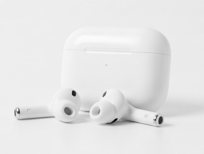 Apple AirPods Pro 3 earbuds with charging case