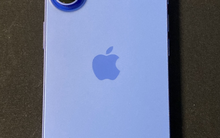 Apple iPhone 16 in Ultramarine, rear view