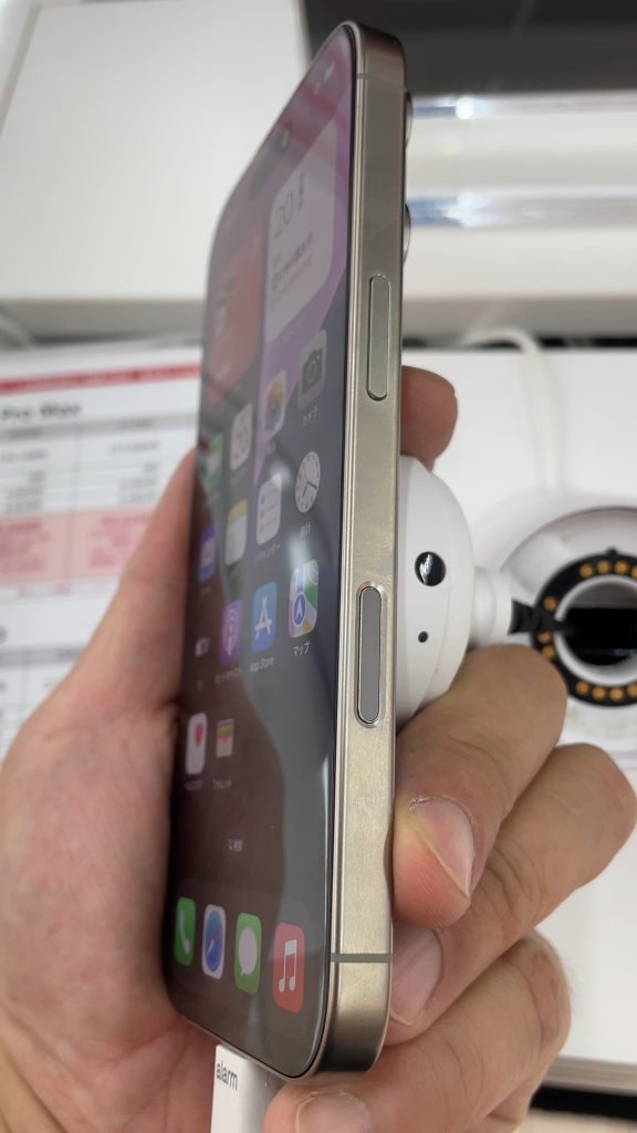 Camera Control button on the side of an iPhone 16 Pro