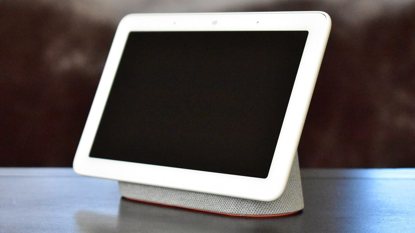 Google Nest Hub smart display on a table
