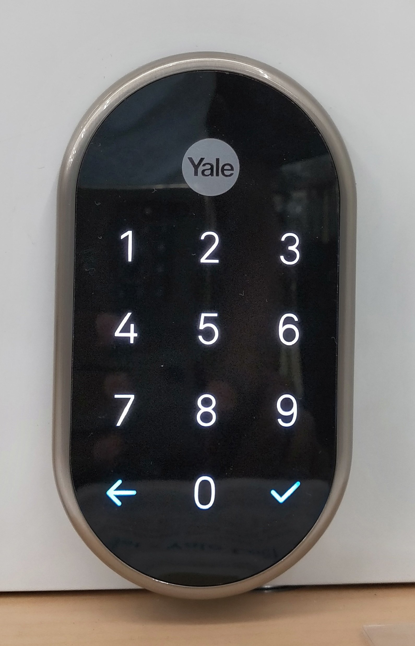Google Nest x Yale smart lock keypad