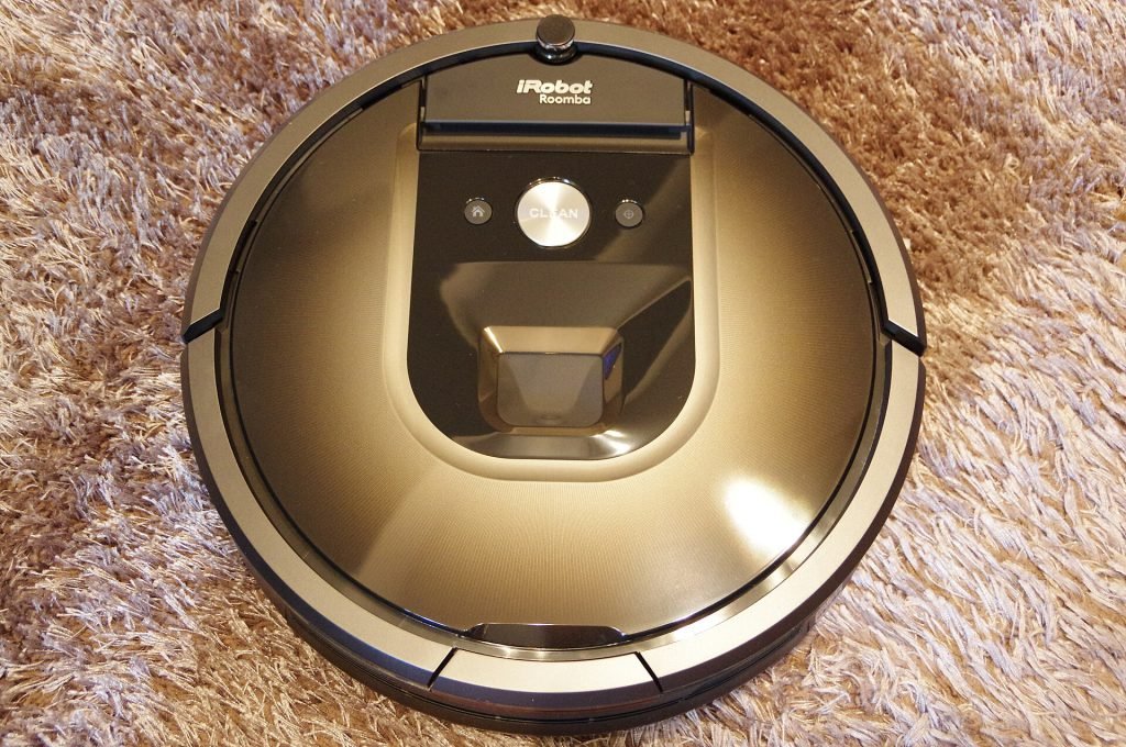 iRobot Roomba robot vacuum on a rug