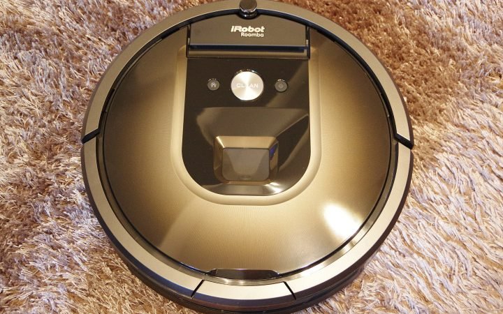 iRobot Roomba robot vacuum on a rug